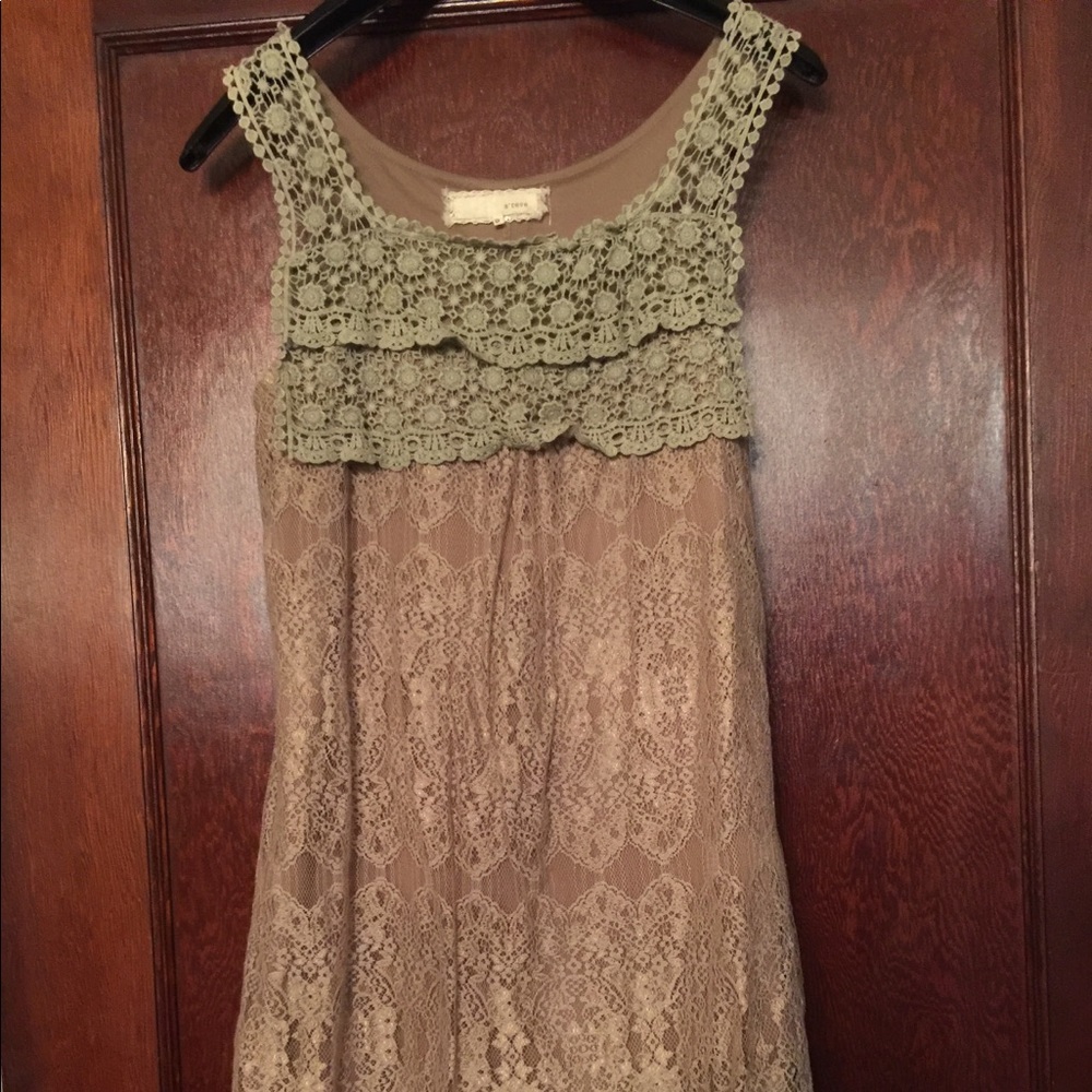 a’reve Ruffles and Lace Dress / Tunic Size Small